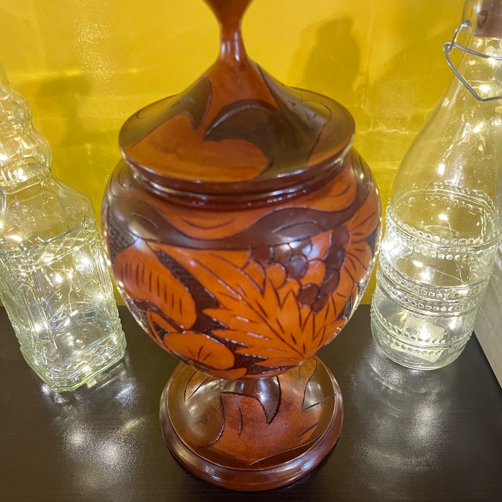 Wooden Jar with Lid